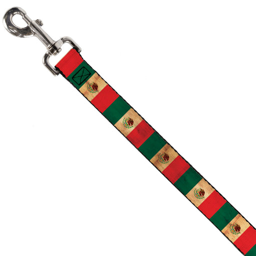 Dog Leash - Mexico Flag Continuous Vintage Dog Leashes Buckle-Down   