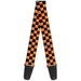 Guitar Strap - Checker Orange Blue Guitar Straps Buckle-Down   