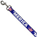 Dog Leash - 'MERICA/USA Silhouette Blue/White/US Flag Dog Leashes Buckle-Down   