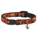 Cat Collar Breakaway - Vivid Hot Wings Stacked Breakaway Cat Collars Buckle-Down   