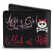 Bi-Fold Wallet - Angry Girl Mad As Hell You Make Me Sick Bi-Fold Wallets Buckle-Down   
