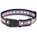 Plastic Clip Collar - Americana Stars & Stripes 6 Blue/White/Red Plastic Clip Collars Buckle-Down   