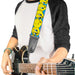Guitar Strap - Tweety Bird CLOSE-UP Expressions Baby Blue Guitar Straps Looney Tunes   