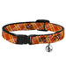 Cat Collar Breakaway - Plaid X4 Oranges White Breakaway Cat Collars Buckle-Down   