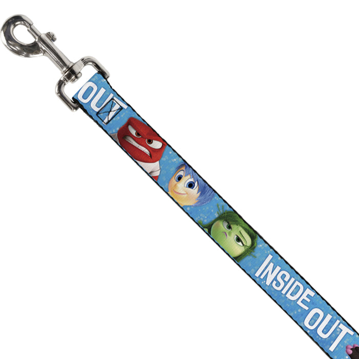 Dog Leash - INSIDE OUT 6-Character Pose Sparkle Blue/White Dog Leashes Disney   
