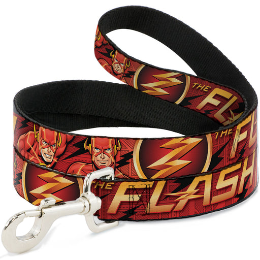 Dog Leash - THE FLASH/Logo3/Poses Black/Red/Gold Dog Leashes DC Comics   