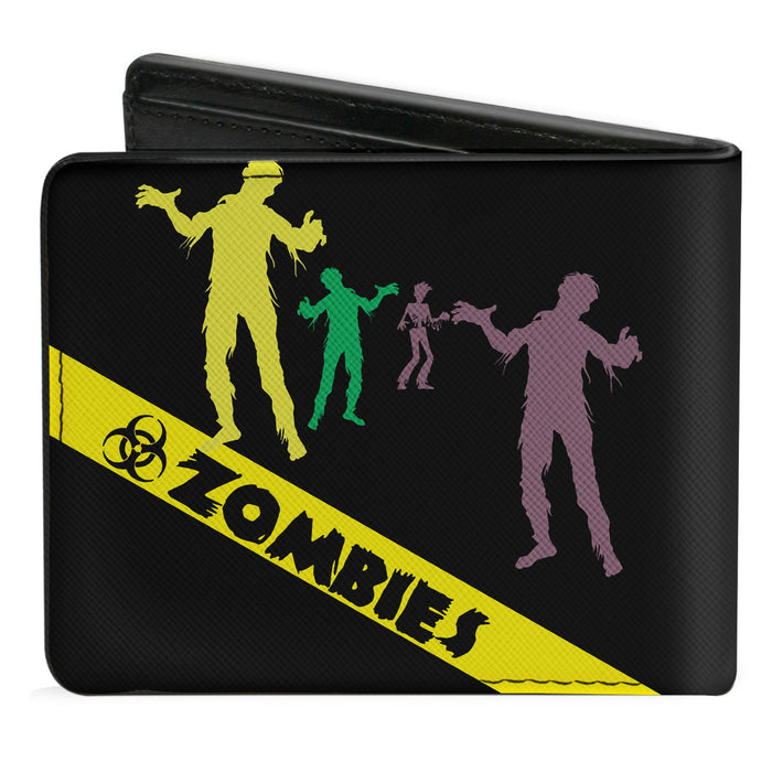 Bi-Fold Wallet - Zombies Biohazard Black Yellow Green Bi-Fold Wallets Buckle-Down   