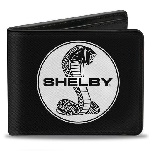 Bi-Fold Wallet - SHELBY Tiffany Split + Signature Black White Bi-Fold Wallets Carroll Shelby   