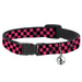 Cat Collar Breakaway - Checker Black Honeysuckle Red Breakaway Cat Collars Buckle-Down   