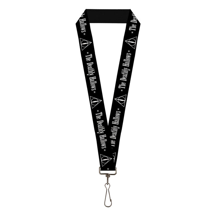 Lanyard - 1.0" - HARRY POTTER THE DEATHLY HALLOWS Symbol Black White Lanyards The Wizarding World of Harry Potter Default Title  