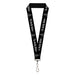 Lanyard - 1.0" - HARRY POTTER THE DEATHLY HALLOWS Symbol Black White Lanyards The Wizarding World of Harry Potter Default Title  