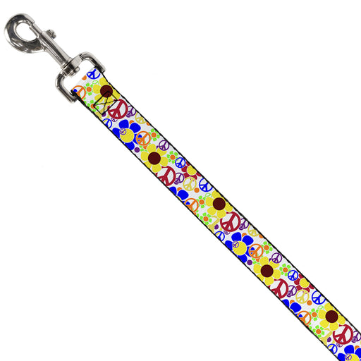 Dog Leash - Flower Peace Power Dog Leashes Buckle-Down   