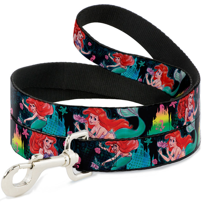 Dog Leash - Ariel Underwater Poses/Palace Silhouette Dog Leashes Disney   