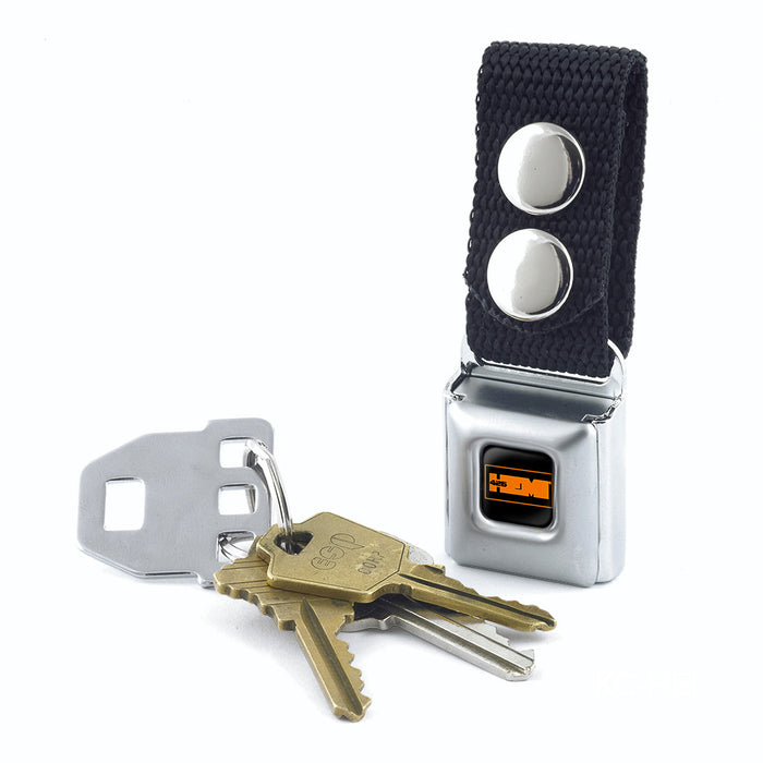 Keychain - HEMI 426 Logo2 Full Color Black White Orange Keychains Hemi   