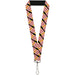 Lanyard - 1.0" - Plaid X White Gold Black Pink Lanyards Buckle-Down   