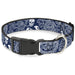 Plastic Clip Collar - Bandana/Skulls Royal/White Plastic Clip Collars Buckle-Down   