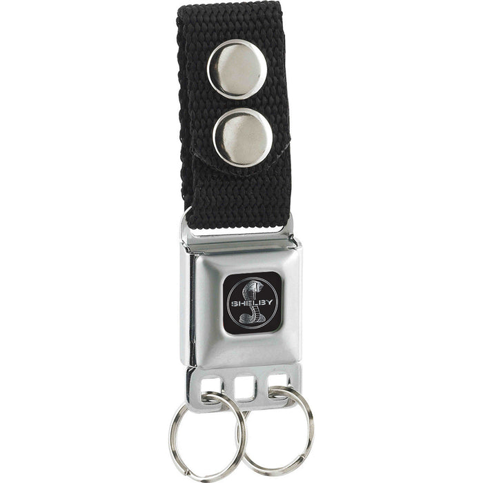 Keychain - SHELBY Tiffany Split Full Color Black White Keychains Carroll Shelby   