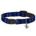 Cat Collar Breakaway - Plaid Blue Gray Black Breakaway Cat Collars Buckle-Down   