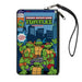 Canvas Zipper Wallet - LARGE - TMNT Adventure Series No.21 Comic Book Cover Pose Blues Canvas Zipper Wallets Nickelodeon   