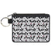 Canvas Zipper Wallet - MINI X-SMALL - Mickey Mouse Expression Blocks White Black Red Canvas Zipper Wallets Disney   