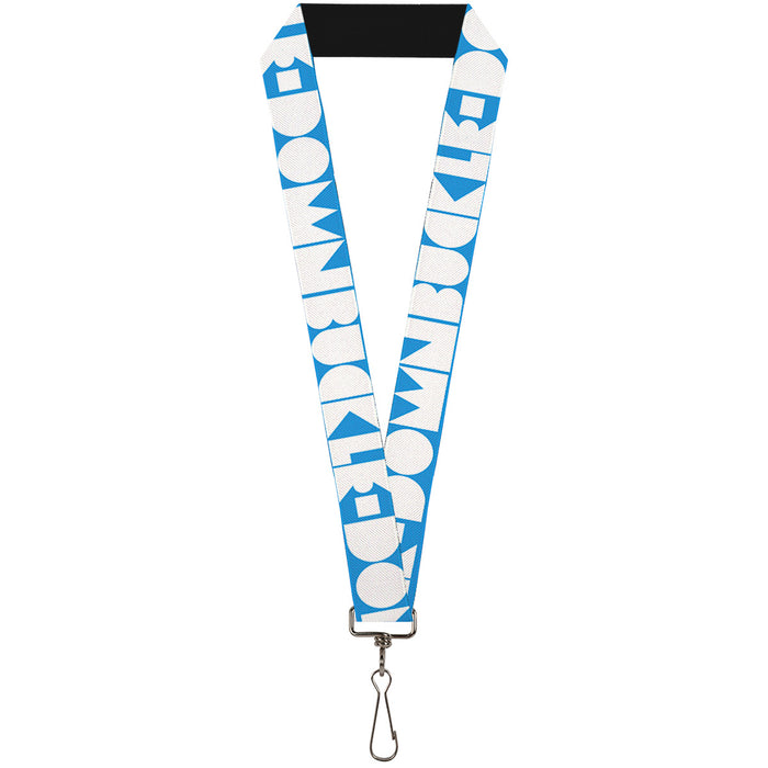 Lanyard - 1.0" - BUCKLE-DOWN Shapes Turquoise White Lanyards Buckle-Down   