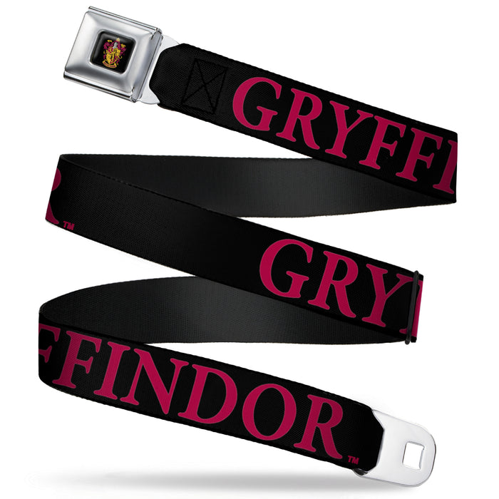 Gryffindor Crest Full Color Seatbelt Belt - Harry Potter GRYFFINDOR Black/Red Webbing Seatbelt Belts The Wizarding World of Harry Potter   