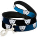 Dog Leash - Polar Bear Repeat Black/Blue Fade Dog Leashes Buckle-Down   