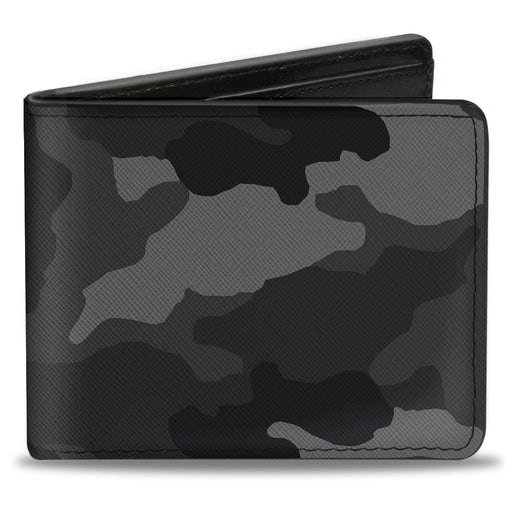 Bi-Fold Wallet - Camo Charcoal Bi-Fold Wallets Buckle-Down   