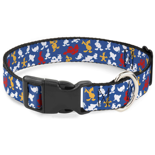 Plastic Clip Collar - Donald Duck Face/Poses Scattered Blue/White/Red/Yellow Plastic Clip Collars Disney   