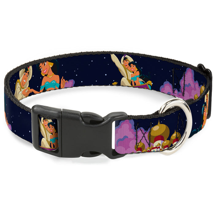 Plastic Clip Collar - Aladdin & Jasmine Magic Carpet Ride Scenes Plastic Clip Collars Disney   