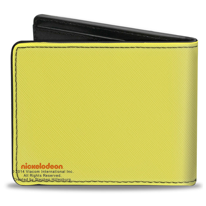 Bi-Fold Wallet - SpongeBob Face CLOSE-UP Yellows Bi-Fold Wallets Nickelodeon   