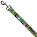 Dog Leash - MARVIN THE MARTIAN w/Poses White/Green Dog Leashes Looney Tunes   
