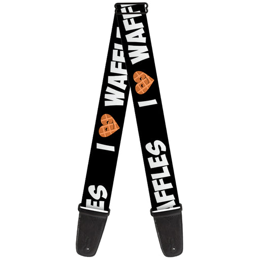 Guitar Strap - I Heart Waffles Text Guitar Straps Buckle-Down   