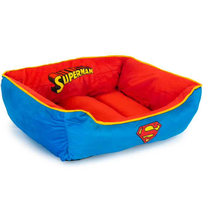 Pet Bed - Superman Red Yellow Blue Pet Beds DC Comics   