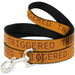 Dog Leash - TRIGGERED Orange/Burgundy Dog Leashes Buckle-Down   