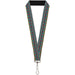 Lanyard - 1.0" - Geometric5 Gray Teal White Pink Yellow Lanyards Buckle-Down   