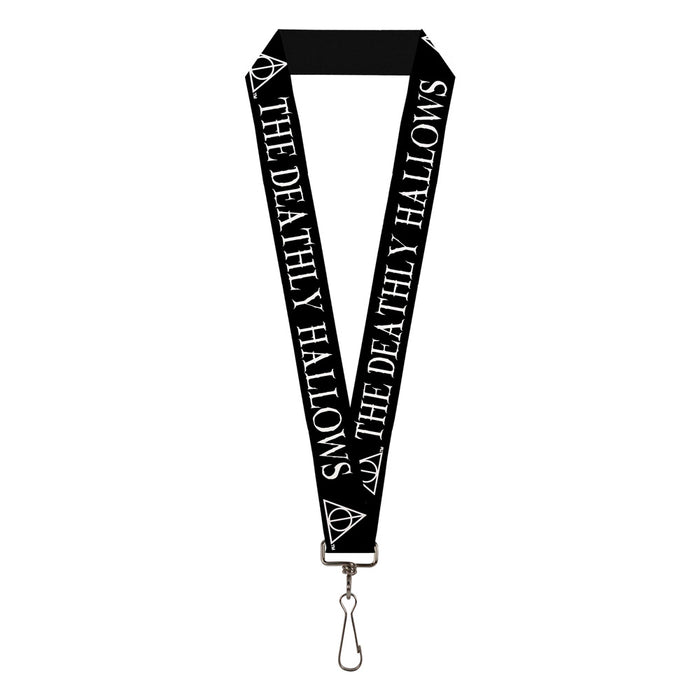 Lanyard - 1.0" - THE DEATHLY HALLOWS Symbol Black White Lanyards The Wizarding World of Harry Potter Default Title  
