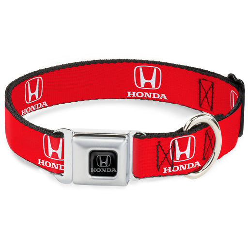 Honda Seatbelt Buckle Collar - Honda Logo Red/White Seatbelt Buckle Collars Honda   