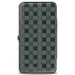 Hinged Wallet - Harry Potter SLYTHERIN Crest Heraldry Checkers Gray Greens Hinged Wallets The Wizarding World of Harry Potter   