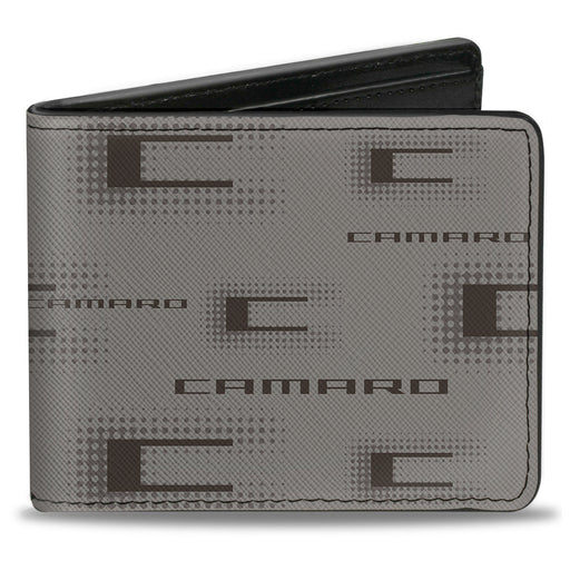 Bi-Fold Wallet - Camaro Performance 03 CAMARO w Multi C Gray Black Bi-Fold Wallets GM General Motors   