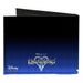 Canvas Bi-Fold Wallet - Kingdom Hearts II Donald Wisdom Form Sora Goofy Group Pose Diamonds Blue Fade Canvas Bi-Fold Wallets Disney   