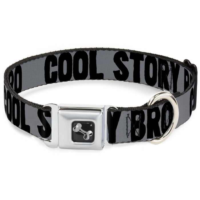 Dog Bone Seatbelt Buckle Collar - COOL STORY BRO Gray/Black Seatbelt Buckle Collars Buckle-Down   