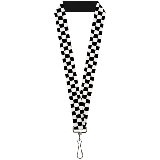 Black and White Checkered Lanyard - 1.0" Lanyards Buckle-Down   
