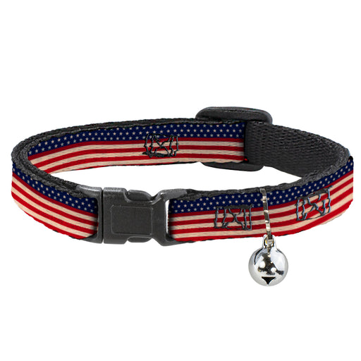 Cat Collar Breakaway - American Flag Stripe Breakaway Cat Collars Buckle-Down   