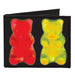 Canvas Bi-Fold Wallet - Gummy Bears Black Multi Color Canvas Bi-Fold Wallets Buckle-Down   
