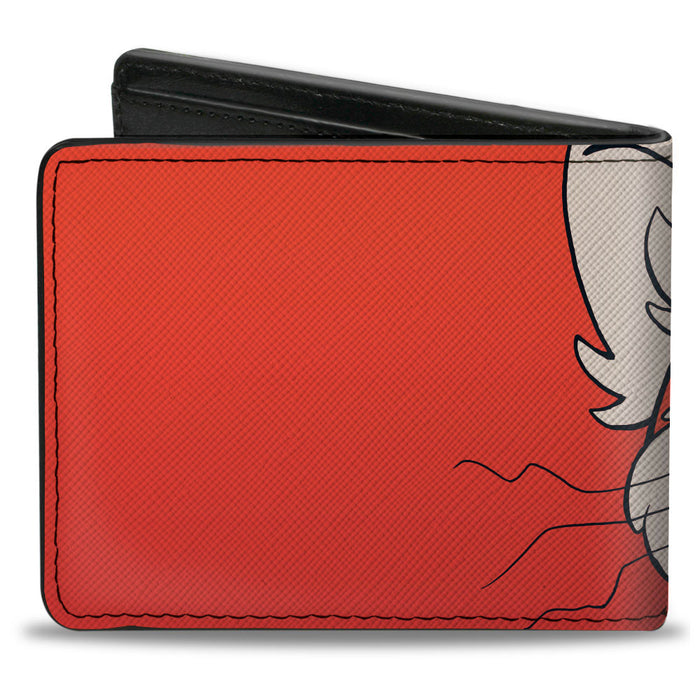  Buckle-Down Men's Wallet, Bifold, Coral Stripe Red White Black,  Vegan Leather, Snake Skin, 4.0 x 3.5 : Clothing, Shoes & Jewelry