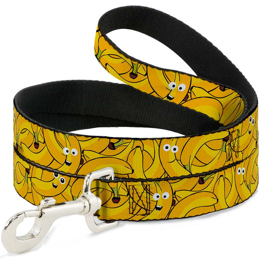Dog Leash - Bananas Stacked Cartoon Yellows Dog Leashes Buckle-Down   