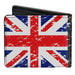 Bi-Fold Wallet - United Kingdom Flags Weathered Bi-Fold Wallets Buckle-Down   