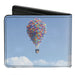 Bi-Fold Wallet - Up Flying Balloon House Vivid Clouds Bi-Fold Wallets Disney   