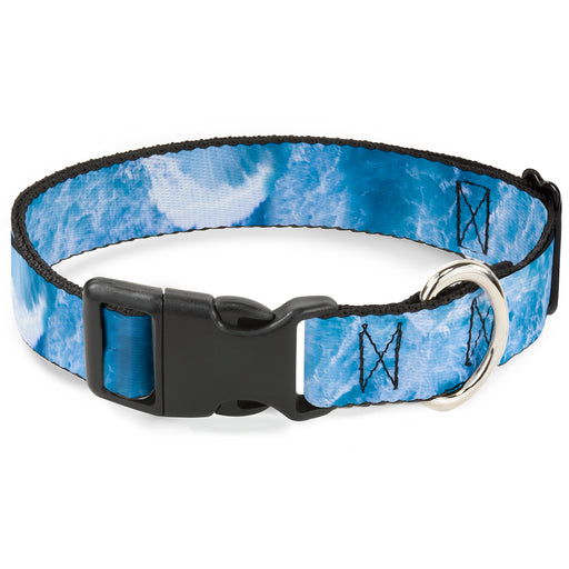 Plastic Clip Collar - Ocean Vivid White Wash Plastic Clip Collars Buckle-Down   